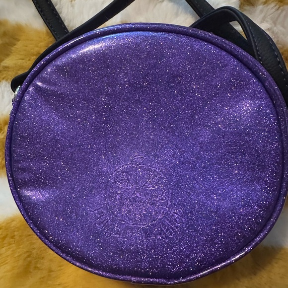 Purple Glitter Pumpkin Crossbody Bag - Picture 2 of 4